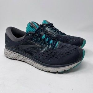 Brooks Glycerin 16 Shoes Womens Size 10 Black Green Trainer Running Sneakers